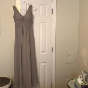 Bill levkoff desert grey bridesmaid dress size 4